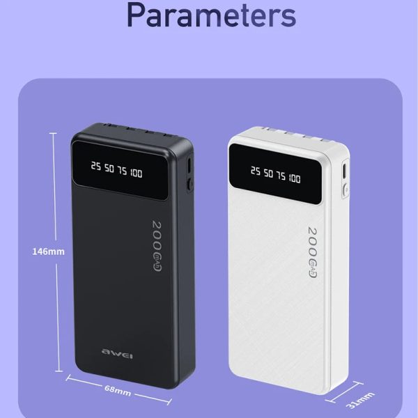 Awei 4 in 1 Fast Charging Power Bank 20000mAh Online