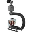 Video Making Handheld Stabilizer Kit Camera Gimbal for Outdoor Videography Portable Video Camera Accessories C Shape Stabilizer for DSLR Mobile Phones DV Hot on Sale