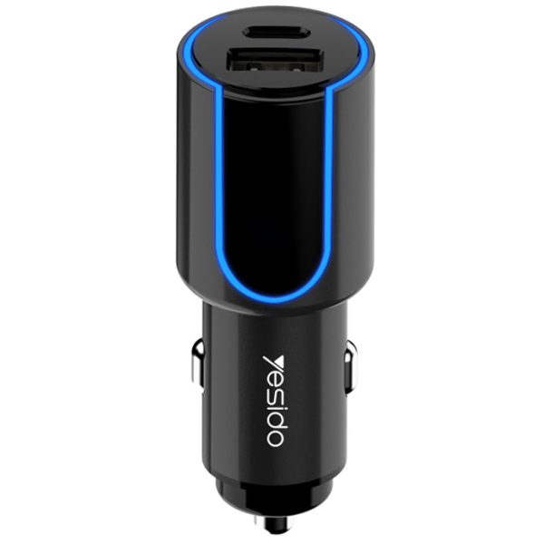 Yesido Screen Digital QC 3.0 + PD Car Charger Discount