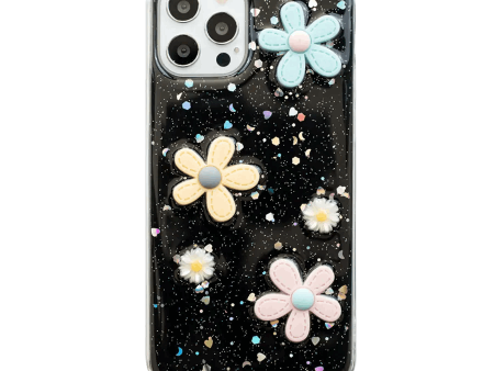 3D Flowers Clear Case For Sale