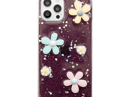 3D Flowers Clear Case For Sale