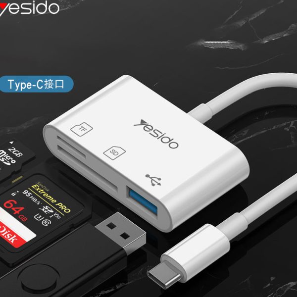 Yesido OTG Adapter Type-C To USB 3.0 SD & TF Card For Discount