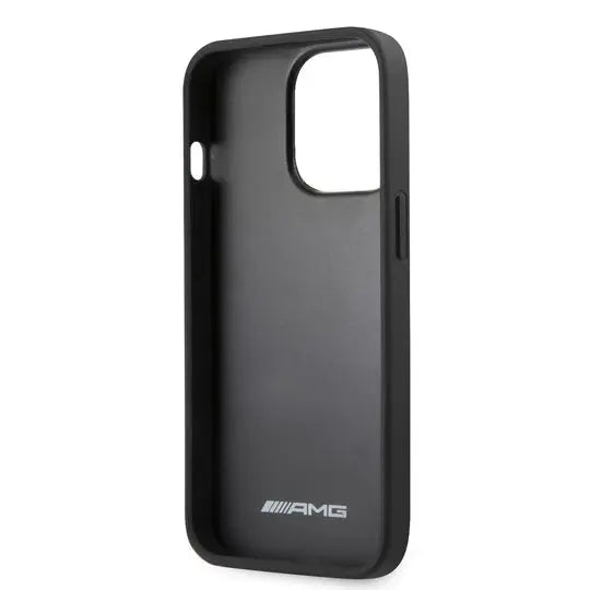 AMG Leather Case Black With PU Carbon Effect Red Stiching Line Sale