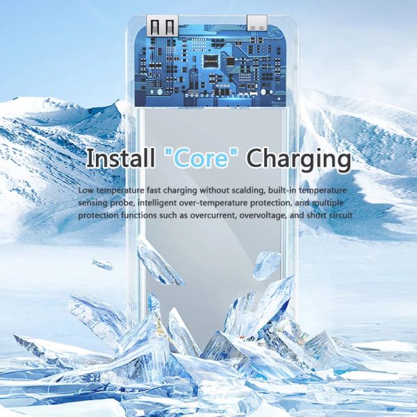 Awei Fast Charge Power Bank Led Digital Display with Built-in Cable 20000mAh   22.5W Online Sale