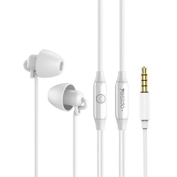 Yesido Silicon Sleep Stereo Earphone With Microphone Online now