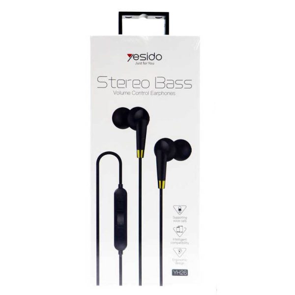 Yesido Stereo Bass EarPods With Microphone 3.55mm Online Sale