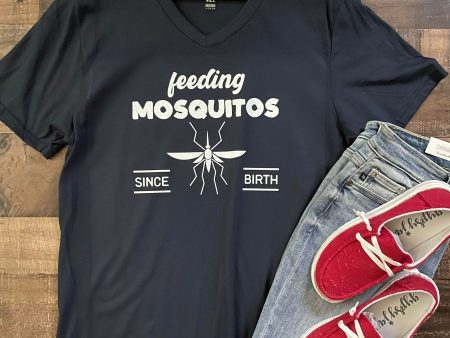 Feeding Mosquitos Since Birth Graphic Tee Shirt Online now