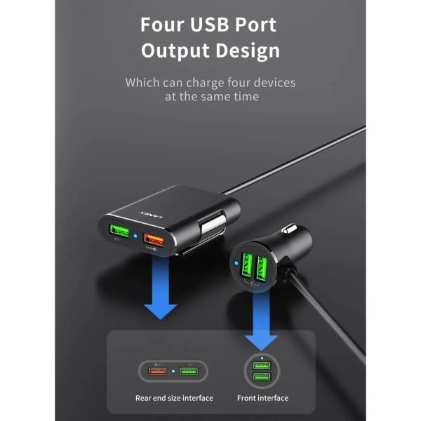 4USB Port 30W Fast Car Charger For Discount