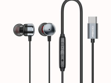 Recci In-Ear Professional Sound Isolation Type-C Headphone Online now