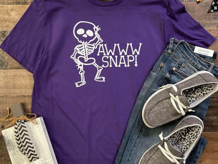 Aww Snap! Halloween Graphic Tee For Discount