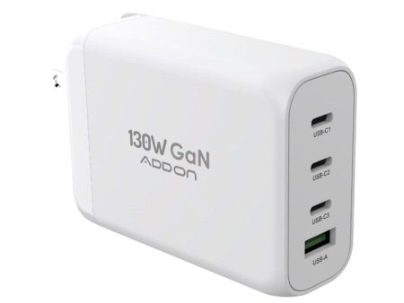 ADAPTADOR ADD ON DE PARED 130W GaN 4 PUERTOS on Sale