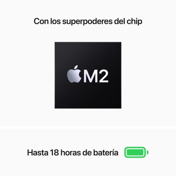 MacBook Air de 13 pulgadas: Chip M2 de Apple con CPU de ocho núcleos y GPU de ocho núcleos, 256 GB SSD - Blanco estrella For Cheap