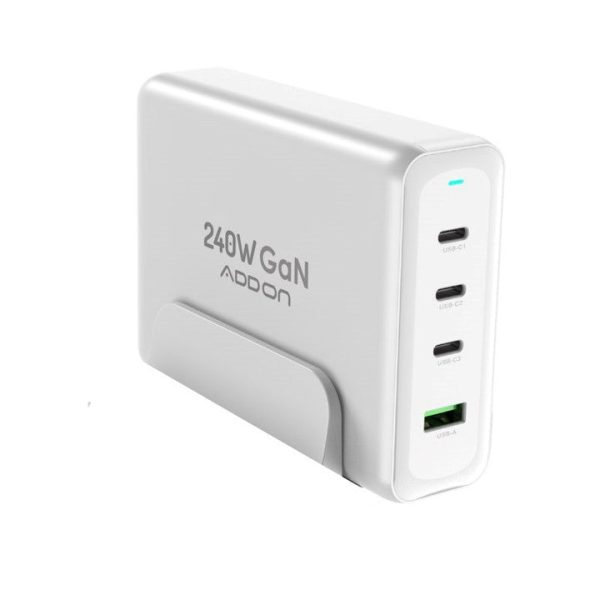 ADAPTADOR ADD ON DE PARED 240W GaN 4 PUERTOS on Sale